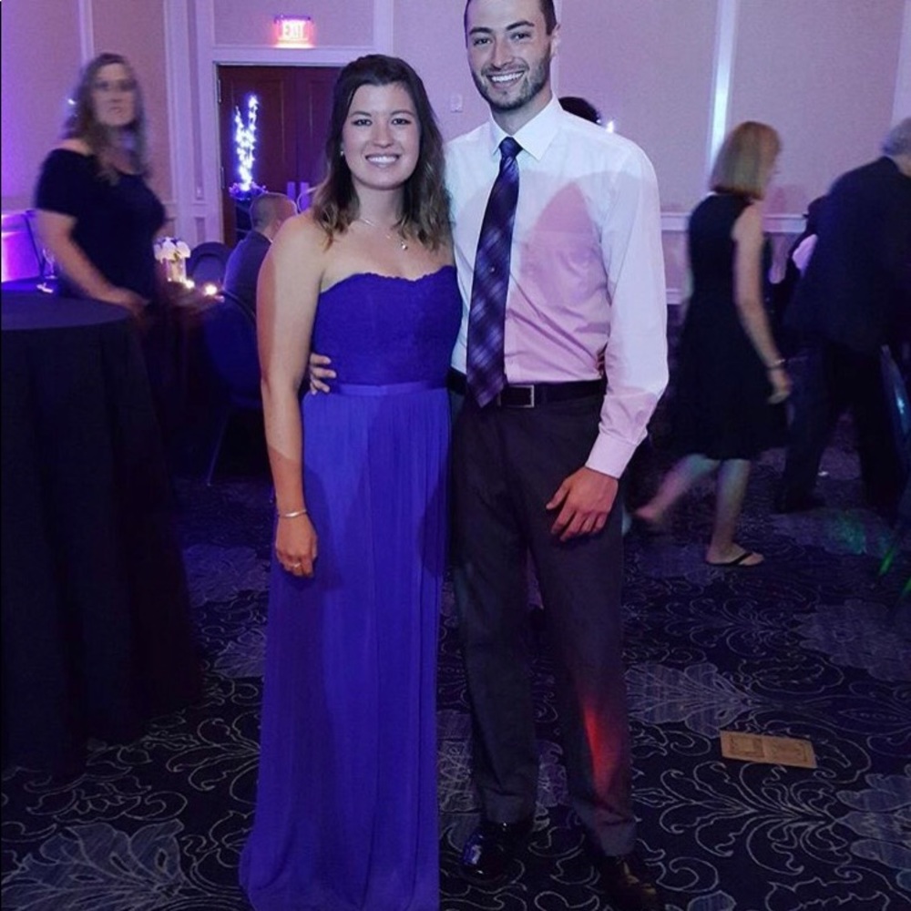 David’s Bridal Bridesmaid “Regency” Purple Dress